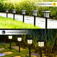 Load image into Gallery viewer, Solar Outdoor Lights,12 Pack LED Solar Lights Outdoor Waterproof, Solar Walkway Lights Maintain 10 Hours of Lighting for Your Garden, Landscape, Path, Yard, Patio, Driveway