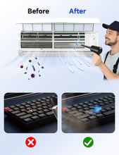 Load image into Gallery viewer, Compressed Air Duster, 3-Gear to 51000RPM Electric Air Duster Portable Air Blower with LED Light, 6000mAhRechargeable Cordless Air Duster for Computer Keyboard Fast Charge(Black)