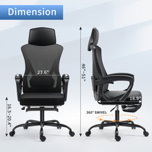 Load image into Gallery viewer, Office Chair Mid Back Swivel Lumbar Support Desk Chair,Computer Gaming Chair with Comfortable Armrests