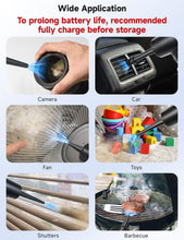 Load image into Gallery viewer, Compressed Air Duster, 3-Gear to 51000RPM Electric Air Duster Portable Air Blower with LED Light, 6000mAhRechargeable Cordless Air Duster for Computer Keyboard Fast Charge(Black)