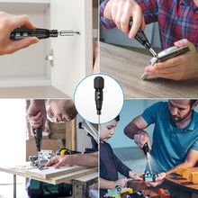 Load image into Gallery viewer, Electric Screwdriver Cordless, Rechargeable Power Screwdrivers Set, Portable Automatic Home Repair Tool Kit with LED Lights and USB Cable