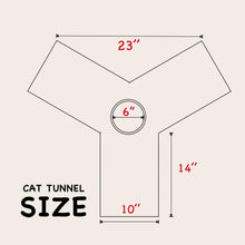 Load image into Gallery viewer, Pet Cat Tunnel Tube Toys 3 Way Collapsible, Tunnels for Indoor Cats,Kitty Bored Peek Hole Toy Ball Cat, Puppy, Kitty, Kitten, Rabbit
