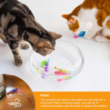Load image into Gallery viewer, Interactive Robot Fish Toys for Cat/Dog(6 Pcs), Activated Swimming in Water with LED Light, Swimming Bath Plastic Fish Toy Gift to Stimulate Your Pet's Hunter Instincts