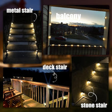Load image into Gallery viewer, Solar Deck Lights Outdoor 16 Pack, Solar Step Lights Waterproof Led Solar lights for Outdoor Stairs, Step , Fence, Yard, Patio, and Pathway(Warm White)