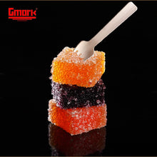 Load image into Gallery viewer, 4" Mini Wooden Spork 100 ct, Biodegradable Compostable Birchwood Fork Spoon 2-in-1 Utensil (100pcs/bag)