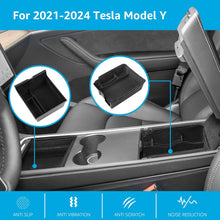 Load image into Gallery viewer, 5PCS Tesla Model Y Center Console Organizer Tray Cup Holder Under Seat Storage Tray Hidden Armrest Storage Box Upgraded