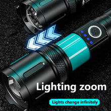 Load image into Gallery viewer, LED Flashlights High Lumens, Small Flashlight, Zoomable, Waterproof, Adjustable Brightness Flash Light for Outdoor, Emergency, Tactical & Camping Accessories