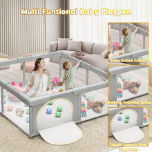 Load image into Gallery viewer, Baby Playpen Play Pens for Babies and Toddlers Baby Fence Baby Play Yards for Indoor & Outdoor with Breathable Mesh Anti-Fall Playpen