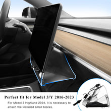 Load image into Gallery viewer, Tesla Center Console Organizer Tray for Model Y Model 3 Hideable Under Screen Organizer Box with Black Removable Anti-Slip Silicone Pad, Model Y 3 Accessories 2016-2024