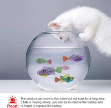 Load image into Gallery viewer, Interactive Robot Fish Toys for Cat/Dog(6 Pcs), Activated Swimming in Water with LED Light, Swimming Bath Plastic Fish Toy Gift to Stimulate Your Pet's Hunter Instincts