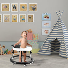 Load image into Gallery viewer, Baby Walker Foldable with 10 Adjustable Heights, Baby Walkers and Activity Center for Boys Girls Babies 5-18 Months, Baby Walker with Wheels Portable