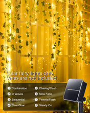 Load image into Gallery viewer, Solar String Lights for Outside, 33Ft 100 LED Outdoor Solar Fairy Lights, 8 Modes Balcony Lights for Tree Patio Christmas Party Wedding Decor (Warm White)