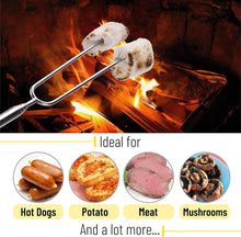 Load image into Gallery viewer, Extendable Stainless Steel Roasting Sticks, 5 Pack, 32" - For S'mores, Hot Dogs, Campfires and Fire Pits