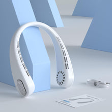 Load image into Gallery viewer, Portable Neck Fan, Hands Free Bladeless Personal Fan, 4000mAh Battery 4-16H, 360° Fast Cooling, No Hair Twisting, Ultra Quiet, Travel Essentials, Suit Home Office Sports, Gifts for Women Men