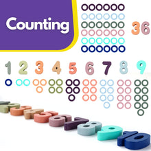 Load image into Gallery viewer, Toddler Montessori Toys Teaches Number, Counting, Math, Stacking Fun Preschool Learning Activates for Boy and Girl | 1 Year Old Boy Gifts and Beyond! (Macaron)