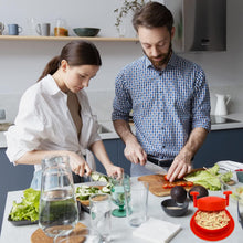 Load image into Gallery viewer, Chicken Shredder Machine, Shredding Tool, Meat Shredder with Handles Non-skid Base Mat Suitable for Pulled Pork Beef 8inch Red