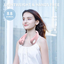 Load image into Gallery viewer, Portable Neck Fan, Hands Free Bladeless Personal Fan, 4000mAh Battery 4-16H, 360° Fast Cooling, No Hair Twisting, Ultra Quiet, Travel Essentials, Suit Home Office Sports, Gifts for Women Men