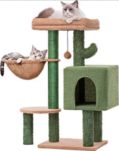 Load image into Gallery viewer, MeowSir Cat Tree 34 Inches Small Cat Tower with Padded Top Perch