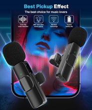Load image into Gallery viewer, Wholesale: Wireless Lavalier Microphone for Android/iPhone/Computer/Laptop