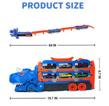Load image into Gallery viewer, Wholesale: Dinosaur Toy Truck with 12 Die-Cast Cars Foldable Track