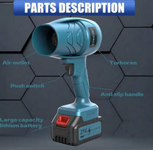 Load image into Gallery viewer, Cordless Leaf Blower, 20V 20000RPM High-Speed Motor. 52m/s Wind Speed, 2 Batteries and Charger