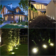 Load image into Gallery viewer, Solar Ground Lights, Waterproof Solar Garden Lights, Upgraded Outdoor Garden Waterproof Bright in-Ground Lights, Landscape Lights for Pathway,Yard,Deck,Lawn,Patio,Walkway (8 Pack Warm Light)
