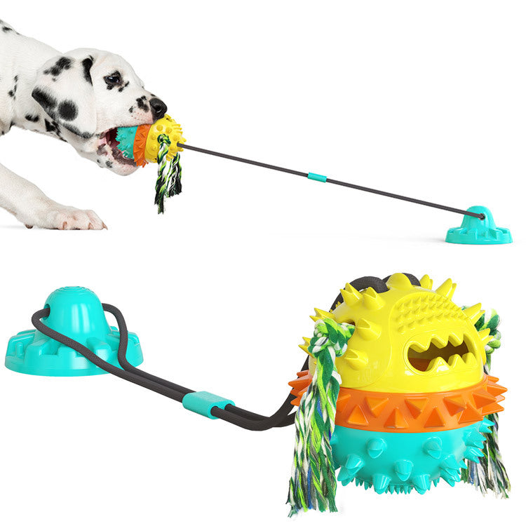 Dog Toys for Aggressive Chewers Interactive Indestructible Puzzle Stimulating Chew Toy Suction Cup Tug of War Enrichment Rope Boredom Busy Self Play Food Teething Puppy Dispensing Squeaky Ball Dogs