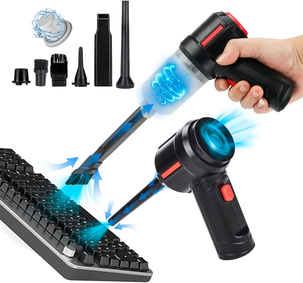 Air Duster - Computer Vacuum Cleaner - for Keyboard Cleaning- Cordless Canned Air- Powerful 35000RPM- Energy-Efficient (Air-01)