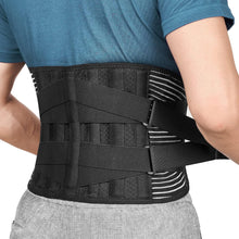 Load image into Gallery viewer, Back Braces for Lower Back Pain Relief, Breathable Back Support Belt for Men/Women for work , Anti-skid lumbar support belt with 16-hole Mesh for Sciatica(XL)
