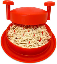 Load image into Gallery viewer, Chicken Shredder Machine, Shredding Tool, Meat Shredder with Handles Non-skid Base Mat Suitable for Pulled Pork Beef 8inch Red
