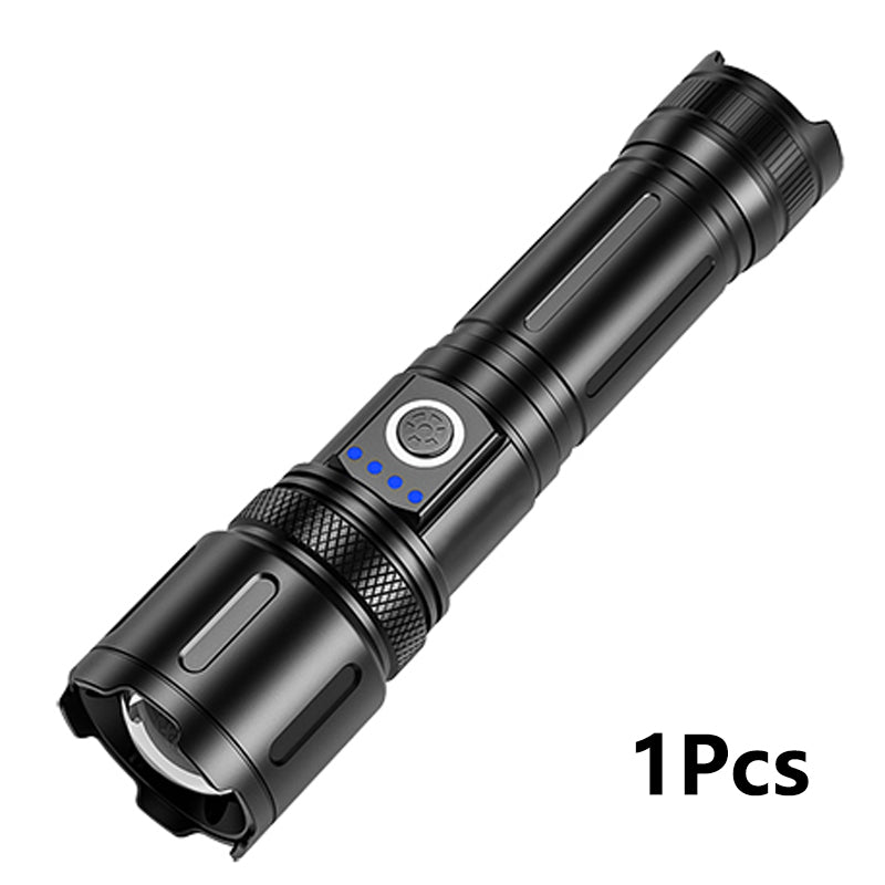 LED Flashlights High Lumens, Small Flashlight, Zoomable, Waterproof, Adjustable Brightness Flash Light for Outdoor, Emergency, Tactical & Camping Accessories