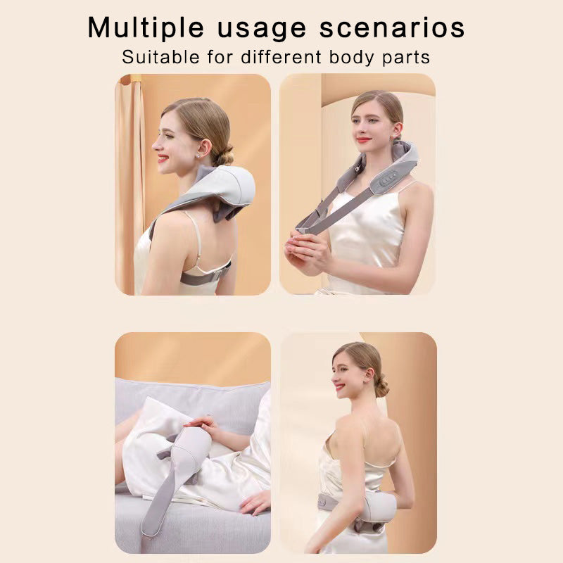 Portable Kneading Shoulder And Neck Massager Strap, Neck Massager  Rechargeable Electric Massage Shawl Trapezius Shoulder Massager