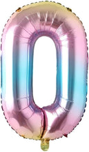 Load image into Gallery viewer, 40 inch Rainbow Gradient Colorful Big Size Number Foil Helium Balloons Birthday Party Celebration Decoration Large globos
