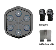 Load image into Gallery viewer, Smart Music Boxing Machine with LED, Electronic Punching Machine with Phone Holder &amp; Boxing Gloves

