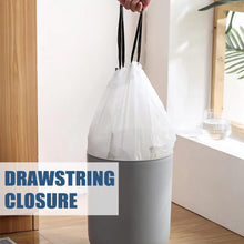 Load image into Gallery viewer, Small Trash Bags 4 Gallon - Drawstring, Individual Unscented Small Garbage Bags, White Trash Can Liners For Bathroom, 51 Count
