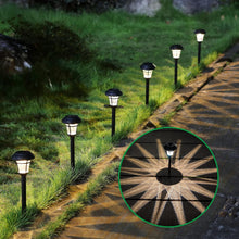 Load image into Gallery viewer, 12 Pack Solar Pathway Lights Outdoor Solar Garden Lights for Patio, Yard, Driveway
