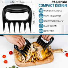Load image into Gallery viewer, Meat Claws For Shredding, Heavy Duty Bear Claws For Shredding Meat, Chicken Shredder Tool, Bear Paws BBQ Claws for Pulled Pork Barbecue Smoker Grill, Smoker Accessories Gifts for Men
