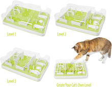 Load image into Gallery viewer, Interactive Cat Puzzle Feeder, Mental Stimulation Cat Maze Toy Slow Feeding Treat Dispenser for Indoor Cats
