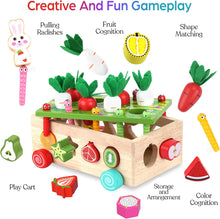 Load image into Gallery viewer, Toddlers Montessori Wooden Educational Toys for Baby Boys Girls Age 1 2 3 Year Old, Shape Sorting Toys 1st One First Birthday Girl Gifts for Kids 1-3, Wood Preschool Learning Fine Motor Skills Game
