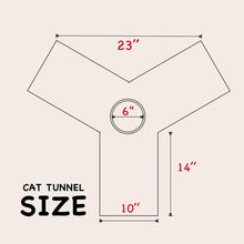 Load image into Gallery viewer, Pet Cat Tunnel Tube Toys 3 Way Collapsible, Tunnels for Indoor Cats，Kitty Bored Peek Hole Toy Ball Cat, Puppy, Kitty, Kitten, Rabbit
