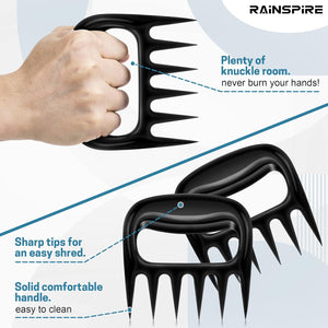 Meat Claws For Shredding, Heavy Duty Bear Claws For Shredding Meat, Chicken Shredder Tool, Bear Paws BBQ Claws for Pulled Pork Barbecue Smoker Grill, Smoker Accessories Gifts for Men