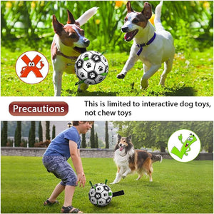 Dog Toys Soccer Ball with Straps, Interactive Dog Toys for Tug of War, Puppy Birthday Gifts, Dog Tug Toy, Dog Water Toy, Durable Dog Balls World Cup for Small & Medium Dogs（6 Inch）