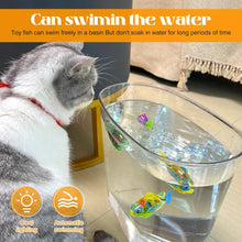 Load image into Gallery viewer, Interactive Robot Fish Toys for Cat/Dog(6 Pcs), Activated Swimming in Water with LED Light, Swimming Bath Plastic Fish Toy Gift to Stimulate Your Pet&#39;s Hunter Instincts
