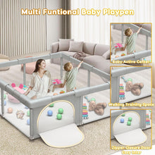 Load image into Gallery viewer, Baby Playpen Play Pens for Babies and Toddlers Baby Fence Baby Play Yards for Indoor &amp; Outdoor with Breathable Mesh Anti-Fall Playpen
