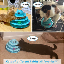 Load image into Gallery viewer, Cat Toy Roller 3-Level Turntable Cat Toys Balls with Six Colorful Balls Interactive Kitten Fun Mental Physical Exercise Puzzle Kitten Toys
