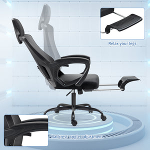 Office Chair Mid Back Swivel Lumbar Support Desk Chair,Computer Gaming Chair with Comfortable Armrests