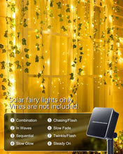 Load image into Gallery viewer, Solar String Lights for Outside, 33Ft 100 LED Outdoor Solar Fairy Lights, 8 Modes Balcony Lights for Tree Patio Christmas Party Wedding Decor (Warm White)
