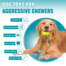 Load image into Gallery viewer, Dog Toys for Aggressive Chewers Interactive Indestructible Puzzle Stimulating Chew Toy Suction Cup Tug of War Enrichment Rope Boredom Busy Self Play Food Teething Puppy Dispensing Squeaky Ball Dogs
