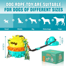 Load image into Gallery viewer, Dog Toys for Aggressive Chewers Interactive Indestructible Puzzle Stimulating Chew Toy Suction Cup Tug of War Enrichment Rope Boredom Busy Self Play Food Teething Puppy Dispensing Squeaky Ball Dogs
