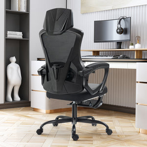 Office Chair Mid Back Swivel Lumbar Support Desk Chair,Computer Gaming Chair with Comfortable Armrests